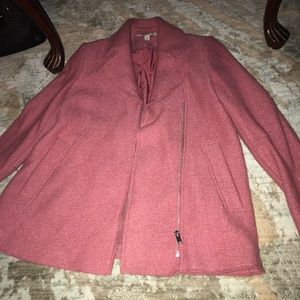 Zara wool coat in pink